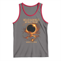Solar Eclipse 2026 Tank Top Hello Darkness 12 August 2026 Totality Gift