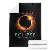 Total Solar Eclipse Throw Blanket 12th August 2026 Majorca Totality
