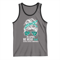 Sexual Assault Awareness Tank Top In April We Wear Teal Women