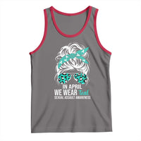 Sexual Assault Awareness Tank Top In April We Wear Teal Women