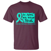 Sexual Assault Awareness T Shirt In April We Wear Teal