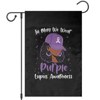 Lupus Awareness Garden Flag African American Black Women Fight Lupus Purple Ribbon