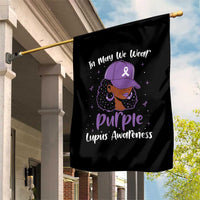 Lupus Awareness Garden Flag African American Black Women Fight Lupus Purple Ribbon