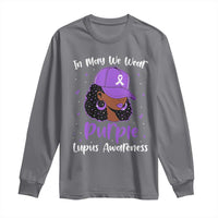 Lupus Awareness Long Sleeve Shirt African American Black Women Fight Lupus Purple Ribbon