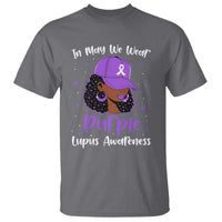 Lupus Awareness T Shirt African American Black Women Fight Lupus Purple Ribbon