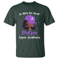 Lupus Awareness T Shirt African American Black Women Fight Lupus Purple Ribbon