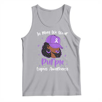 Lupus Awareness Tank Top African American Black Women Fight Lupus Purple Ribbon