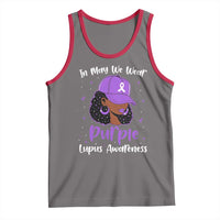 Lupus Awareness Tank Top African American Black Women Fight Lupus Purple Ribbon