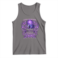 Lupus Awareness Tank Top Lion Purple Ribbon My God Is Stronger Than Lupus