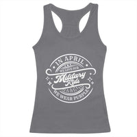 Purple Up For Military Kids Racerback Tank Top Military Children Month