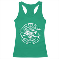 Purple Up For Military Kids Racerback Tank Top Military Children Month