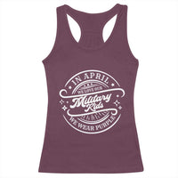 Purple Up For Military Kids Racerback Tank Top Military Children Month