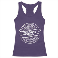 Purple Up For Military Kids Racerback Tank Top Military Children Month