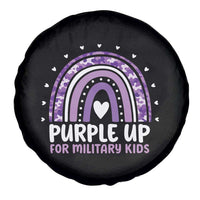 Purple Up For Military Kids Spare Tire Cover Month Of Military Child Army Rainbow