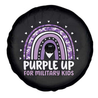 Purple Up For Military Kids Spare Tire Cover Month Of Military Child Army Rainbow