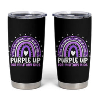 Purple Up For Military Kids Tumbler Cup Month Of Military Child Army Rainbow