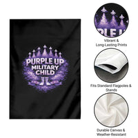 Purple Up Military Child Garden Flag Proud Military Kid