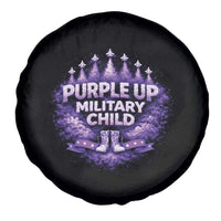 Purple Up Military Child Spare Tire Cover Proud Military Kid