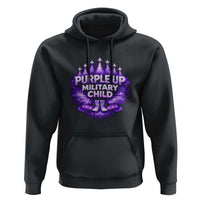 Purple Up Military Child Hoodie Proud Military Kid