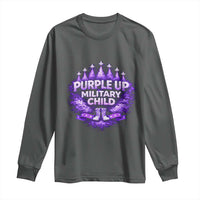 Purple Up Military Child Long Sleeve Shirt Proud Military Kid