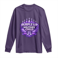 Purple Up Military Child Long Sleeve Shirt Proud Military Kid