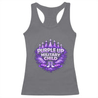Purple Up Military Child Racerback Tank Top Proud Military Kid