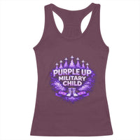 Purple Up Military Child Racerback Tank Top Proud Military Kid