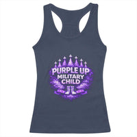 Purple Up Military Child Racerback Tank Top Proud Military Kid