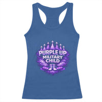 Purple Up Military Child Racerback Tank Top Proud Military Kid