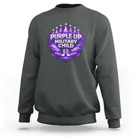 Purple Up Military Child Sweatshirt Proud Military Kid