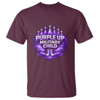 Purple Up Military Child T Shirt Proud Military Kid