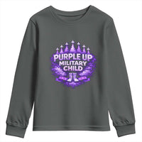 Purple Up Military Child Youth Sweatshirt Proud Military Kid