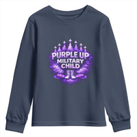 Purple Up Military Child Youth Sweatshirt Proud Military Kid