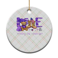 Purple Up Military Kids Ceramic Ornament Month Of Military Child Army