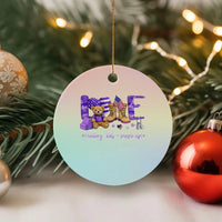 Purple Up Military Kids Ceramic Ornament Month Of Military Child Army