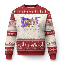 Purple Up Military Kids Ugly Christmas Sweater Month Of Military Child Army