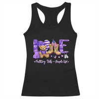 Purple Up Military Kids Racerback Tank Top Month Of Military Child Army