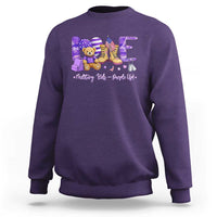 Purple Up Military Kids Sweatshirt Month Of Military Child Army