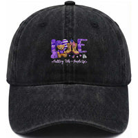 Purple Up Military Kids Washed Cotton Baseball Cap Month Of Military Child Army