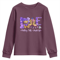 Purple Up Military Kids Youth Sweatshirt Month Of Military Child Army