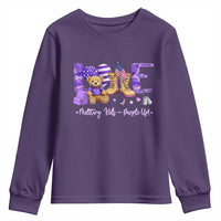 Purple Up Military Kids Youth Sweatshirt Month Of Military Child Army