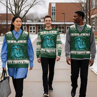 Give Sexual Assault The Boot V-Neck Knit Sweater Vest Cowgirl Awareness Month Teal Ribbon Support