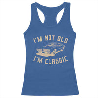 Funny Car Graphic Racerback Tank Top Vintage I'm Not Old I'm Classic