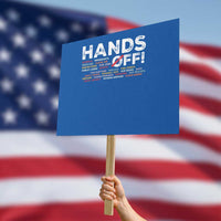 Hands Off Protest Sign Social Security And Medicare Protest - Wonder Print Shop