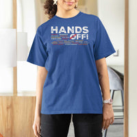 Hands Off T Shirt For Women Social Security And Medicare Protest