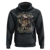 Motor Boat Captain Hoodie Funny Pontoon Boating Motor Boatin Lake