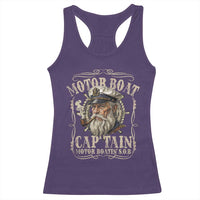 Motor Boat Captain Racerback Tank Top Funny Pontoon Boating Motor Boatin Lake