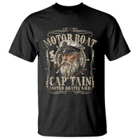 Motor Boat Captain T Shirt Funny Pontoon Boating Motor Boatin Lake