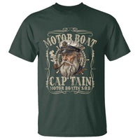 Motor Boat Captain T Shirt Funny Pontoon Boating Motor Boatin Lake