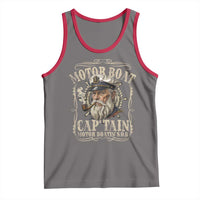 Motor Boat Captain Tank Top Funny Pontoon Boating Motor Boatin Lake